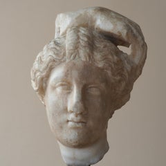 Testa di Apollo dell'antica Roma, 100 a.C. - 100 d.C. circa