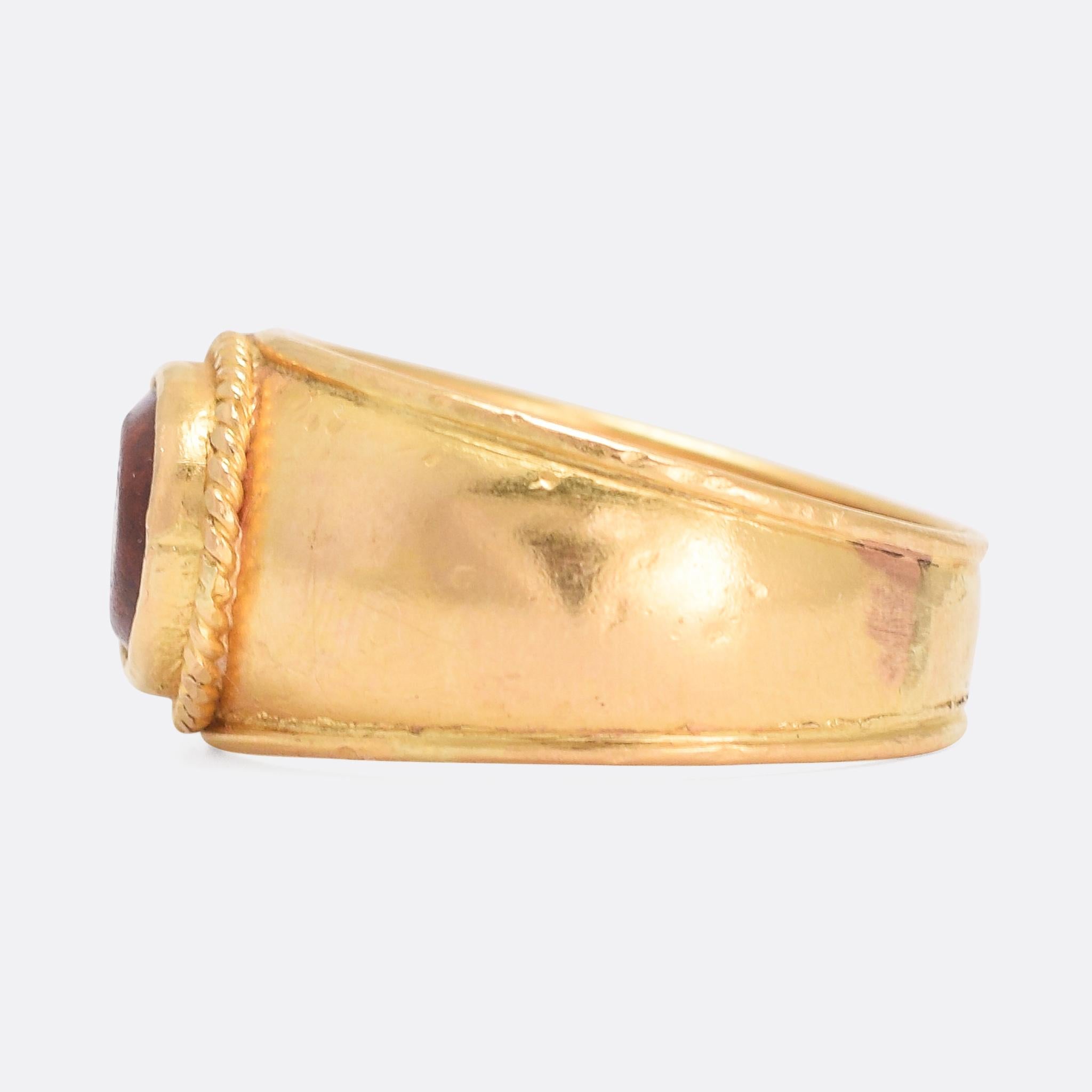 rooster signet ring