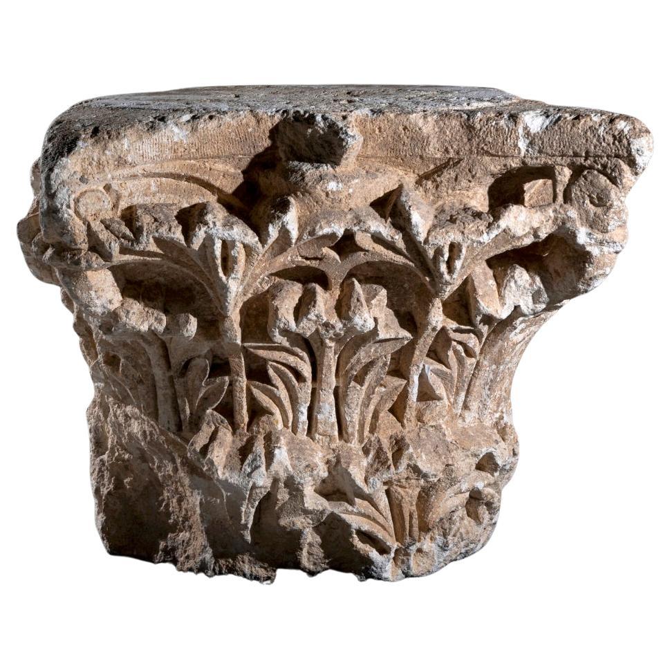 Ancient Roman Marble Column Capital