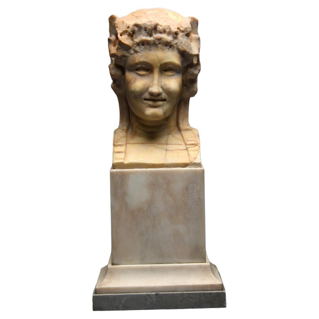 Ancient Roman Marble Dionysiac Herm Bust