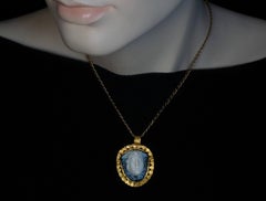 Ancient Roman Medusa Cameo and Gold Pendant c. 200 AD Ref: 881015