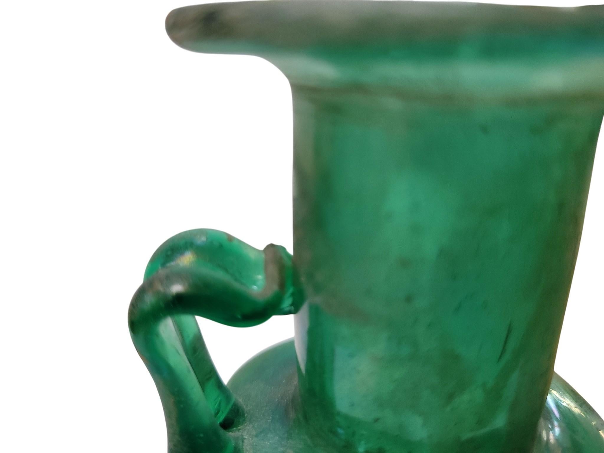 Ancient Roman or Early Islamic Glass Flask, , 1st–7th Century AD For Sale 10