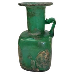 Ancient Roman or Early Islamic Glass Flask, , 1st–7th Century AD