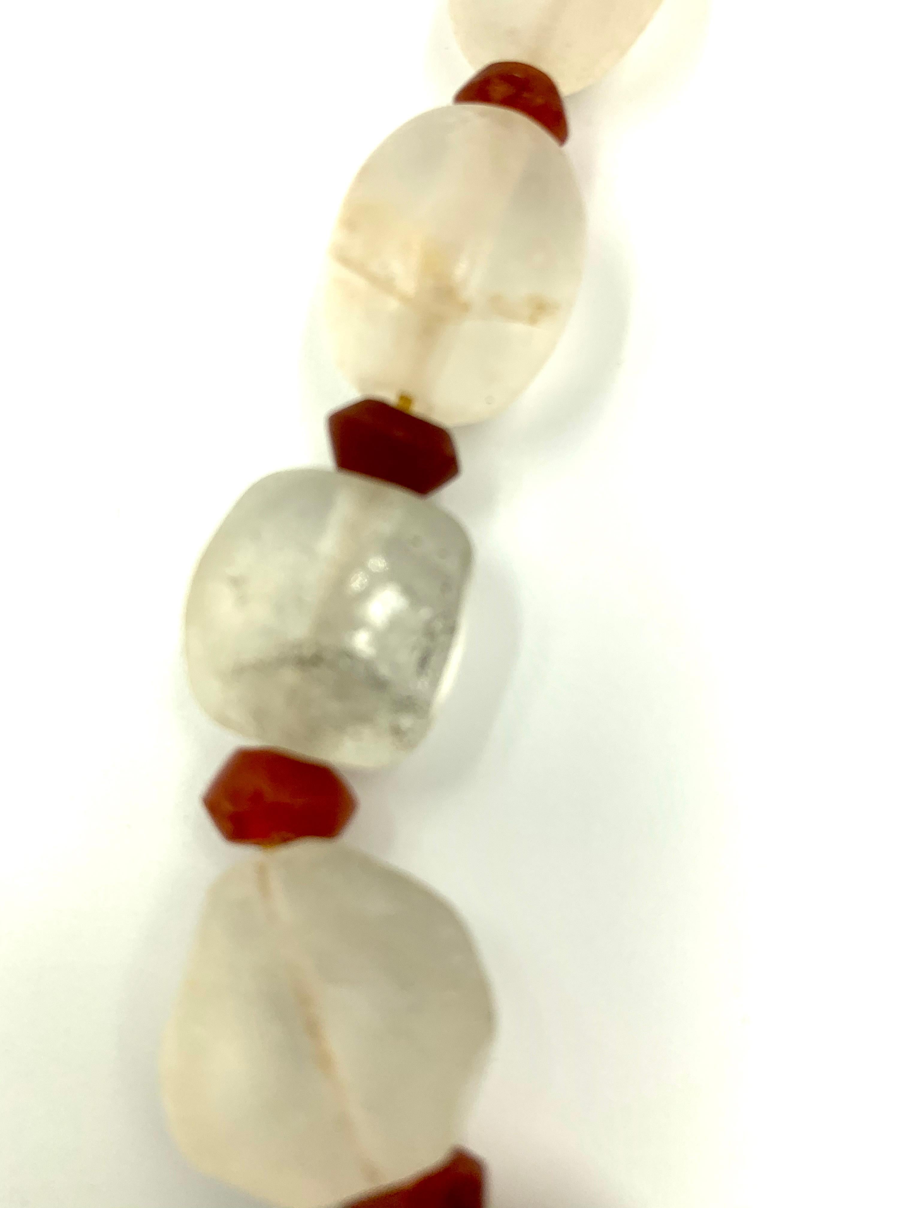 carnelian beaded necklace