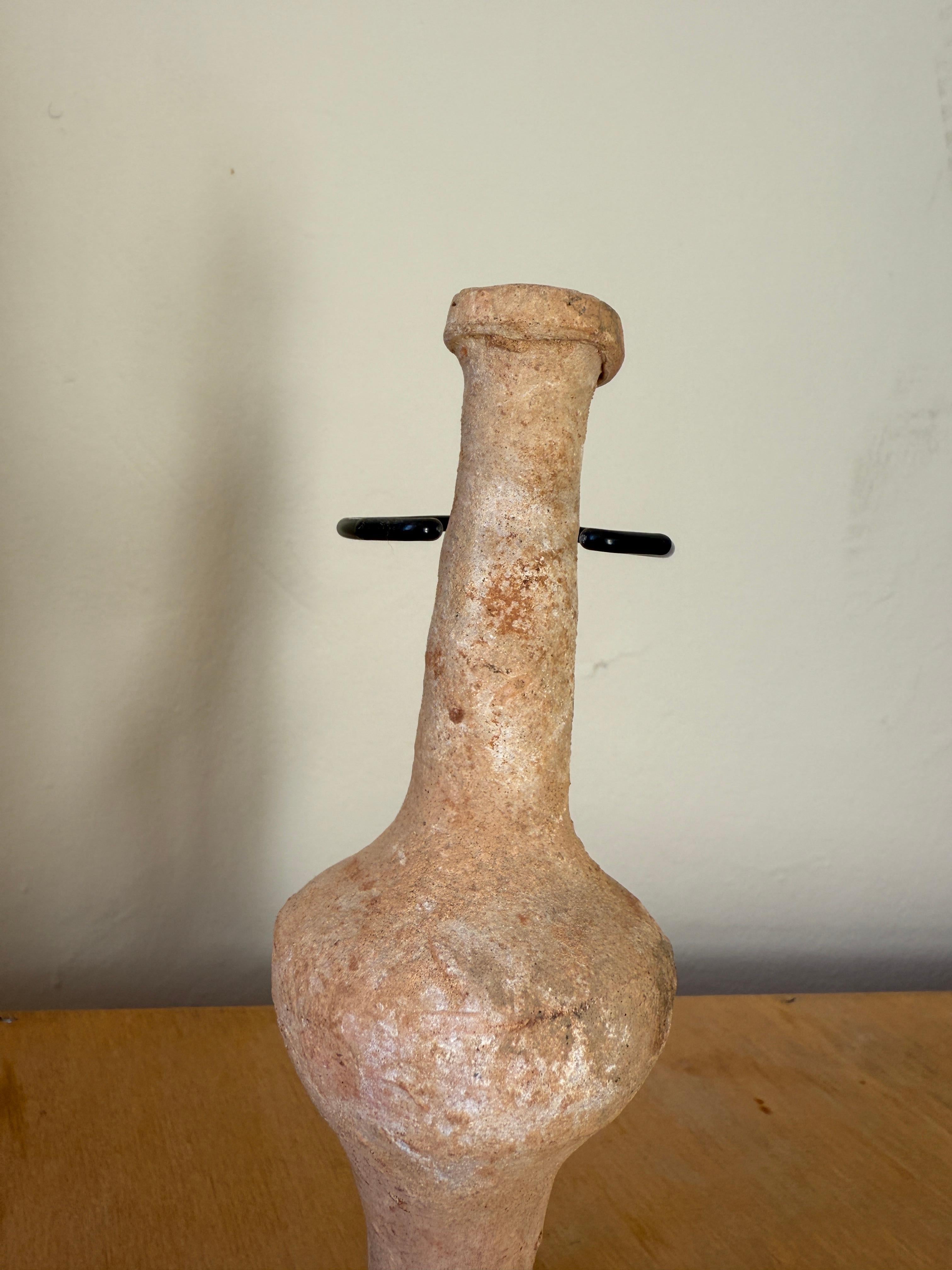 Hellenistic pottery vial from Israel, circa 3rd-1st century BC In Good Condition For Sale In Los Angeles, CA