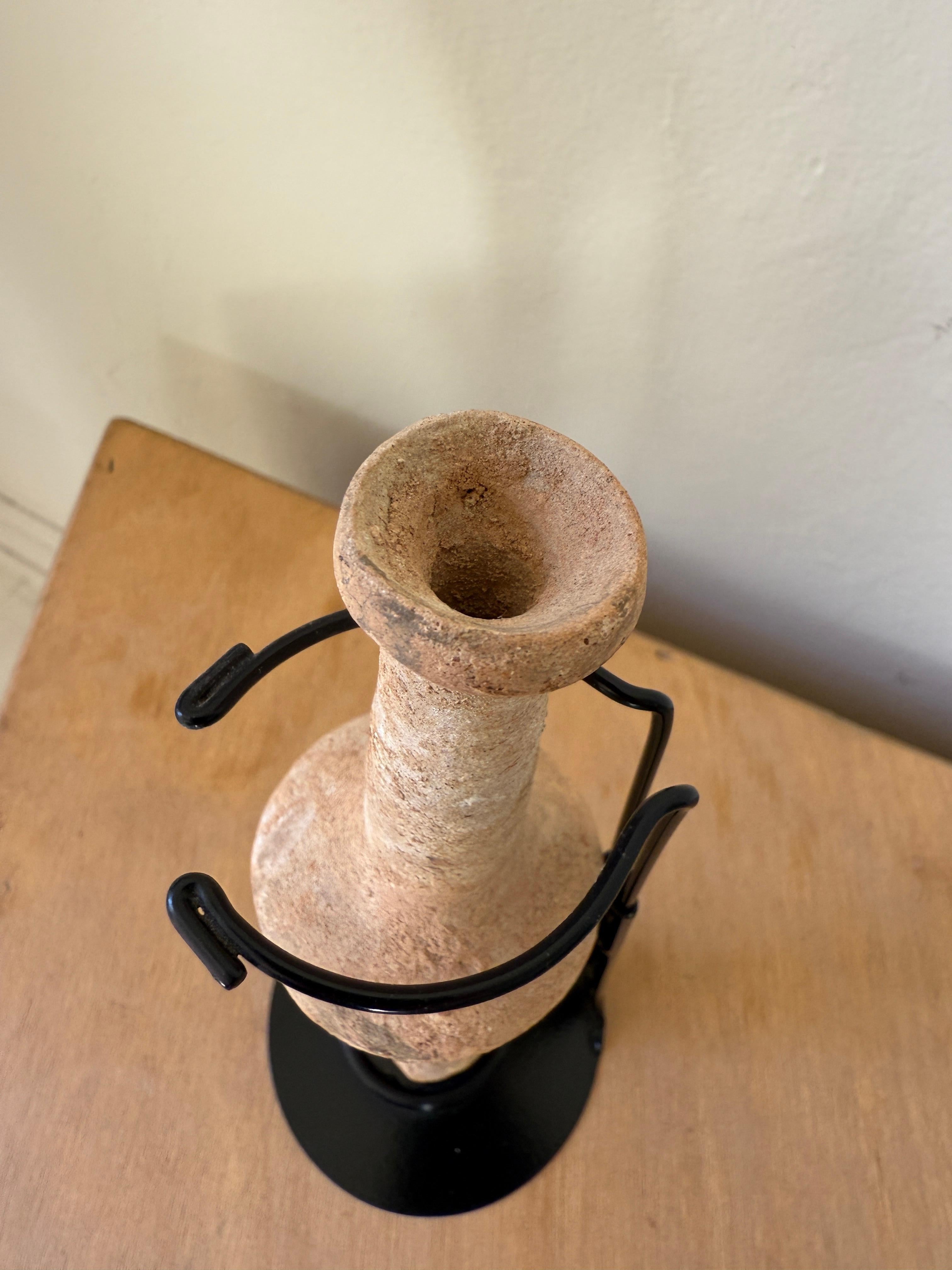 Hellenistic pottery vial from Israel, circa 3rd-1st century BC For Sale 1