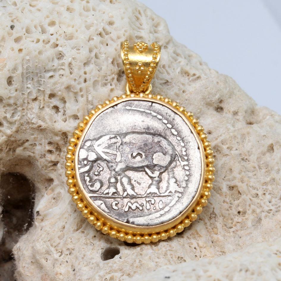 An authentic silver 