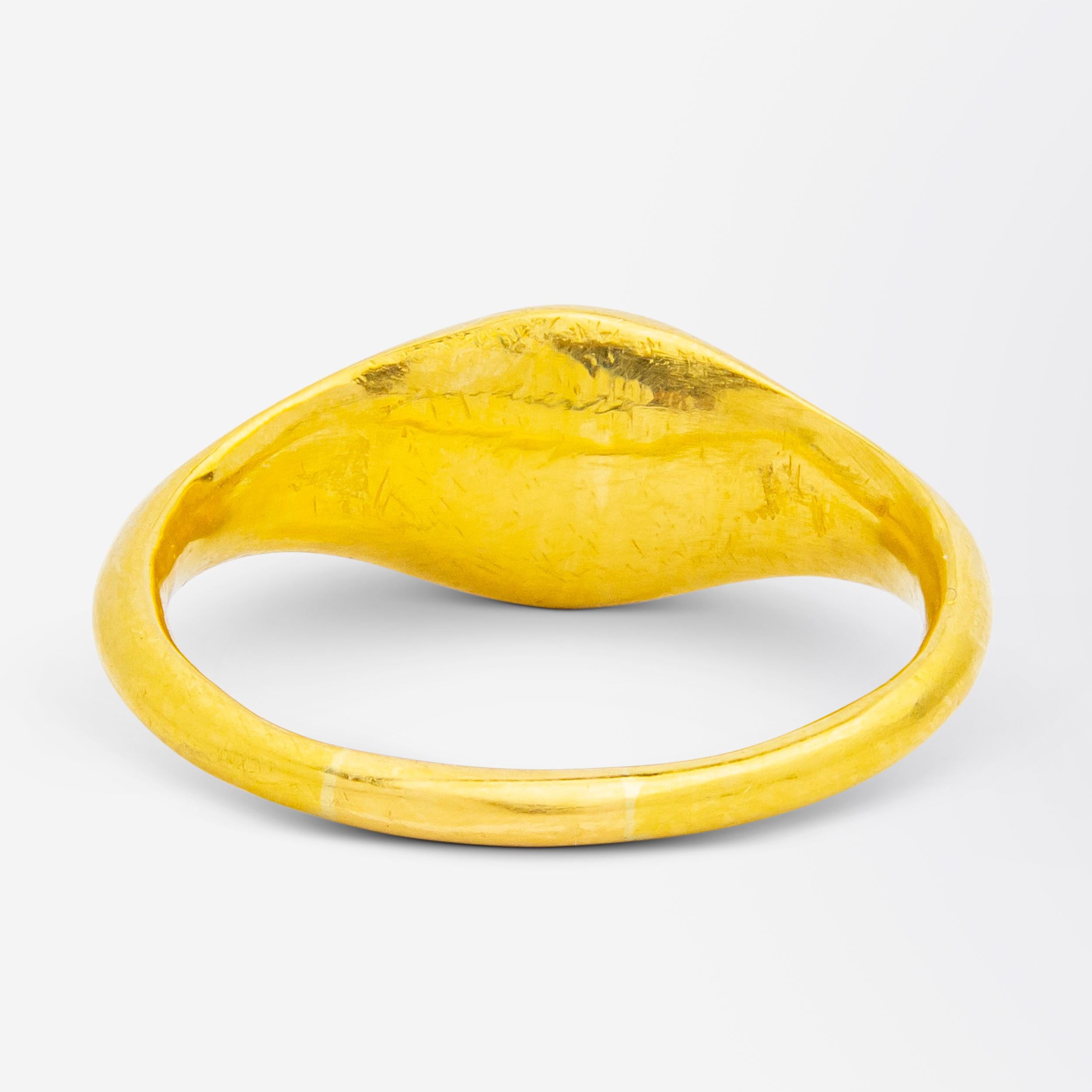 Women's or Men's Ancient Roman Ring with Jasper Intaglio