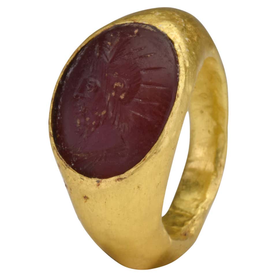 Ancient Roman Intaglio Ring of Helios at 1stDibs | roman intaglio rings ...