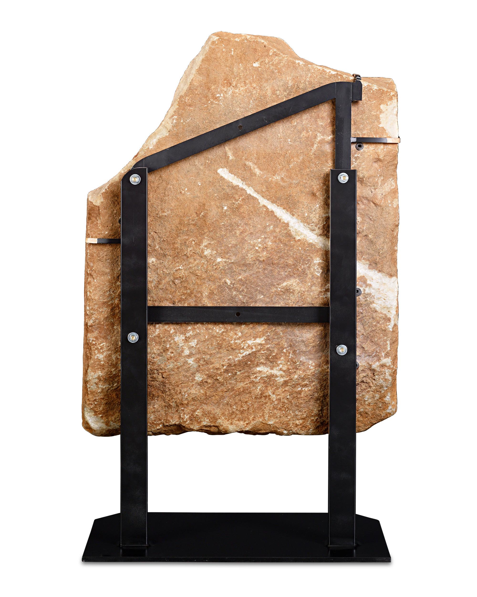 18th Century and Earlier Ancient Roman Stele Relief Fragment For Sale