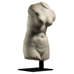Ancient Roman Torso of Venus Pudica in marble