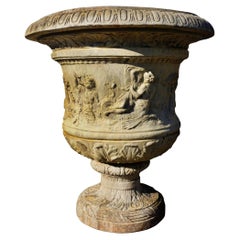 Antiguo jarrón romano de la Baccanale (Colección del Louvre) Finales del siglo XIX / XX 