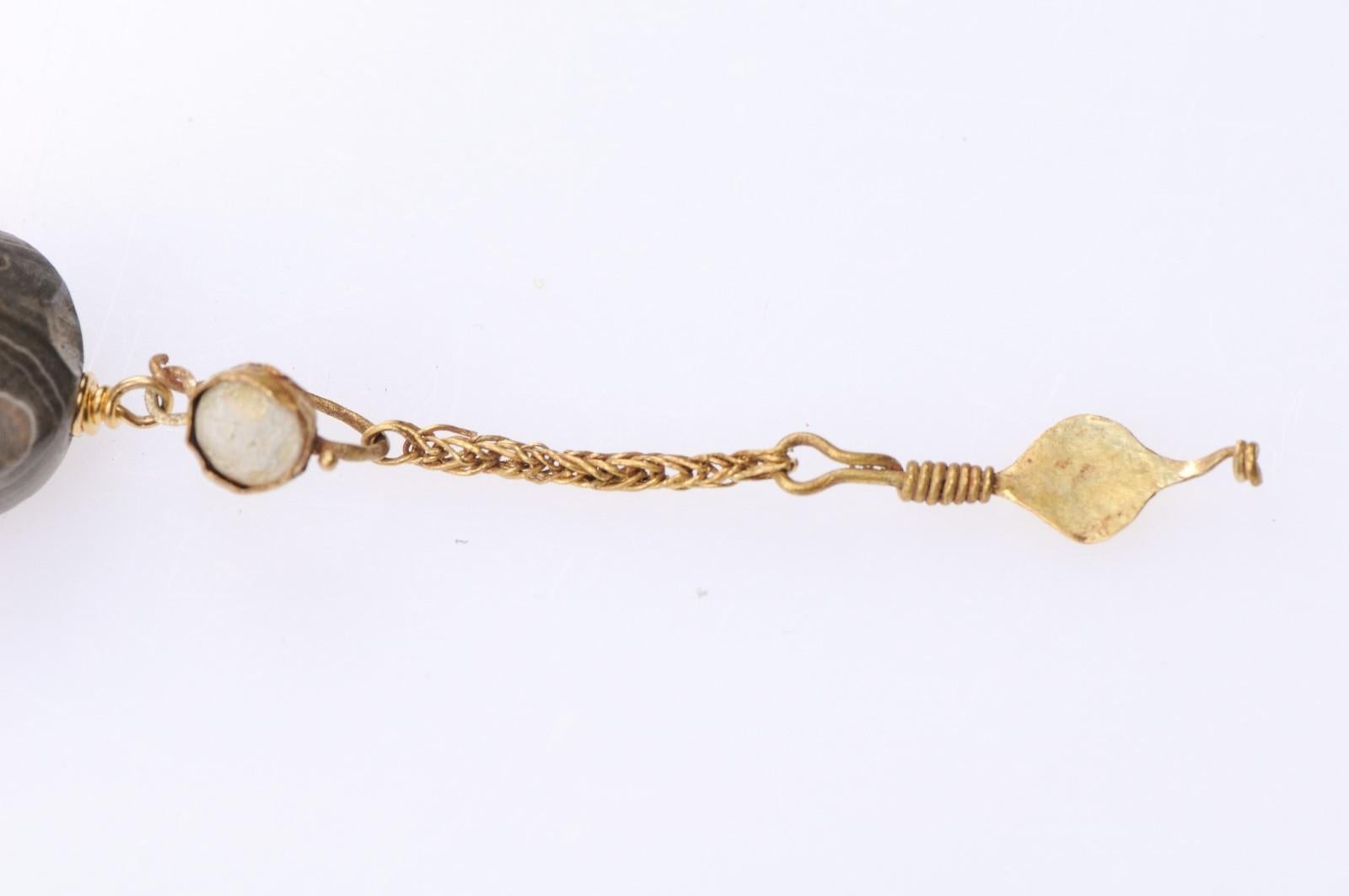 Ancient Scaraboid & Roman Jewelry Pendant For Sale 5