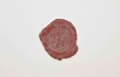 Ancient Sealing Wax Seal , 18th Century