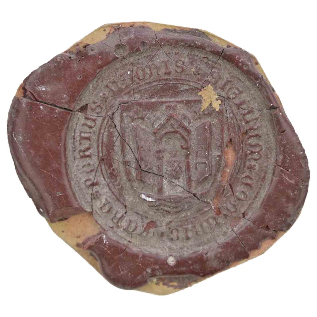 Sceau ancien en cire, 18e siècle