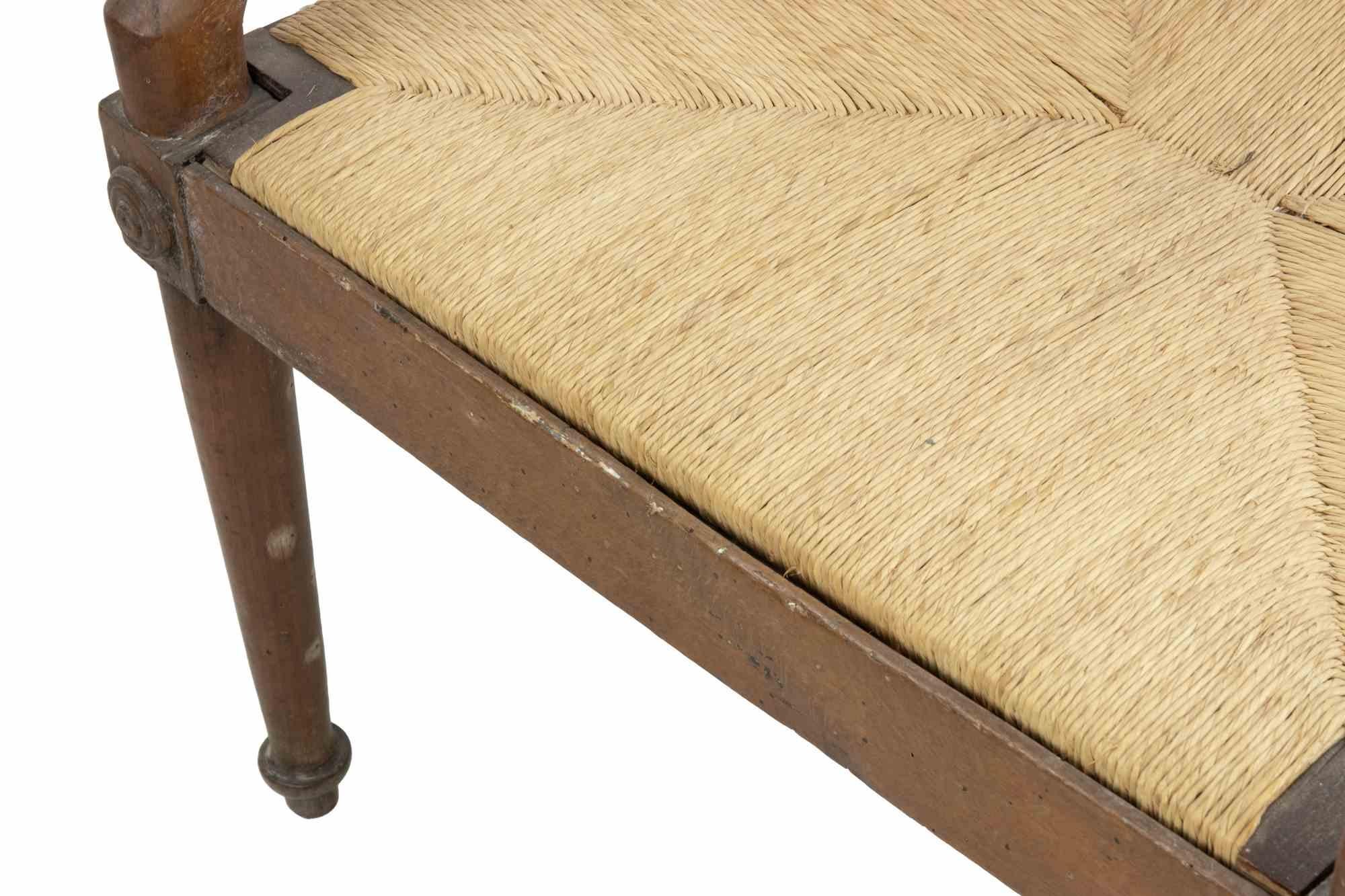 italien Ensemble ancien de 4 chaises en bois, 19e siècle en vente