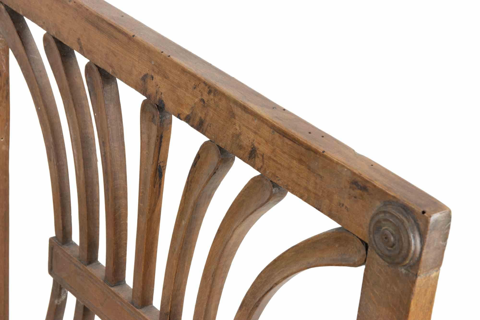 Ensemble ancien de 4 chaises en bois, 19e siècle Bon état - En vente à Roma, IT