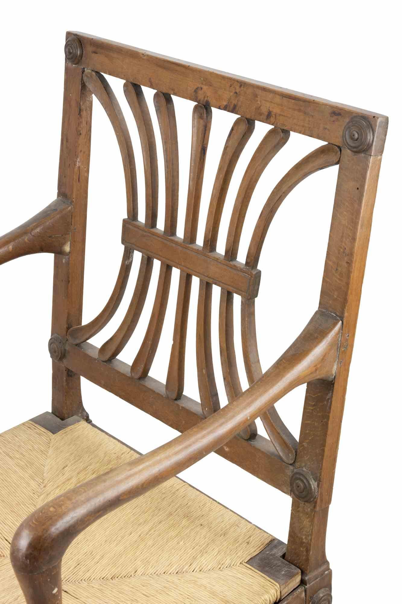 XIXe siècle Ensemble ancien de 4 chaises en bois, 19e siècle en vente
