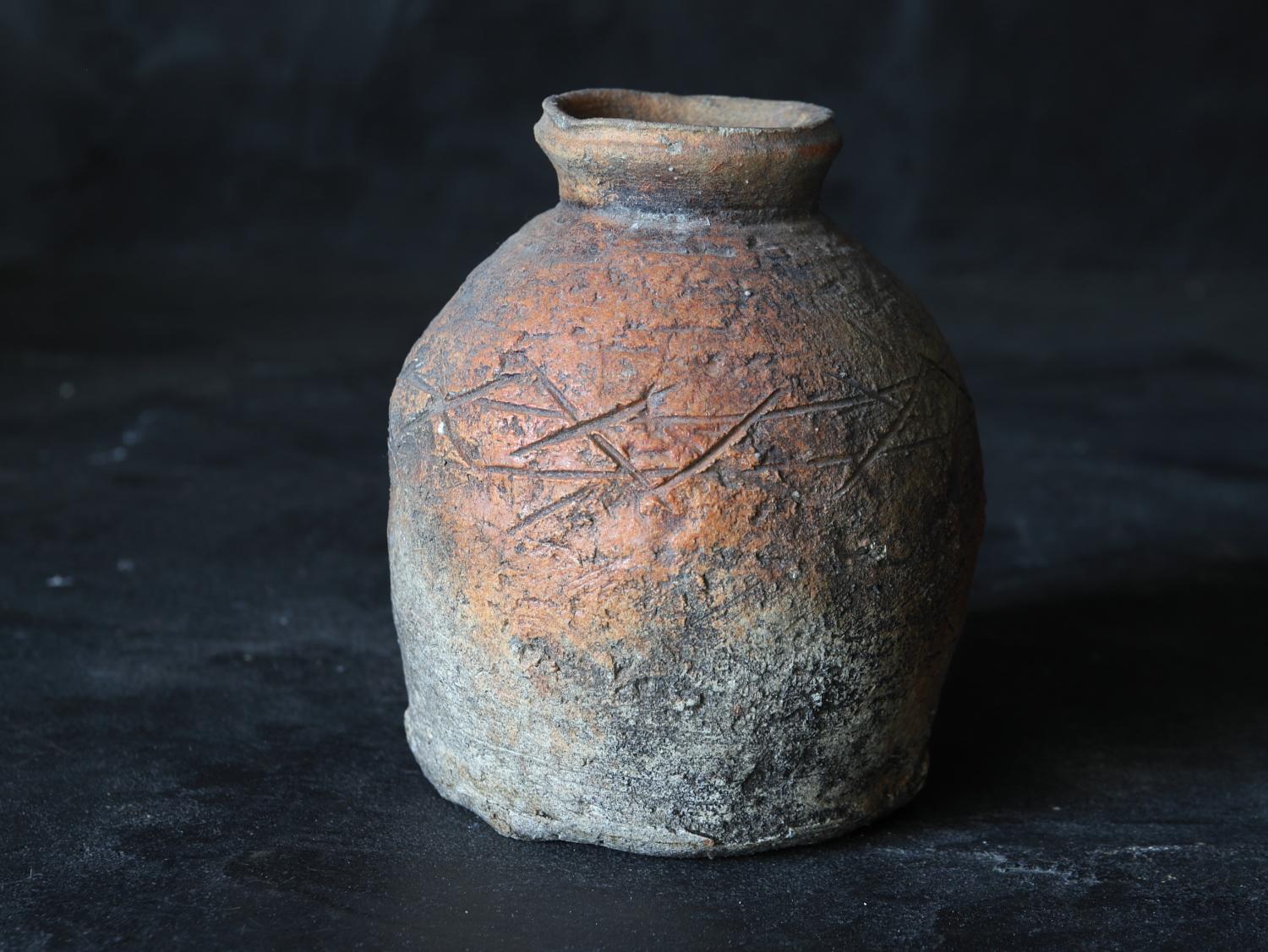 Antikes Shigaraki-Gefäß „Uzukumaru“/Japanische Vase/14.-16. Jahrhundert/Wabi-sabi im Angebot 2