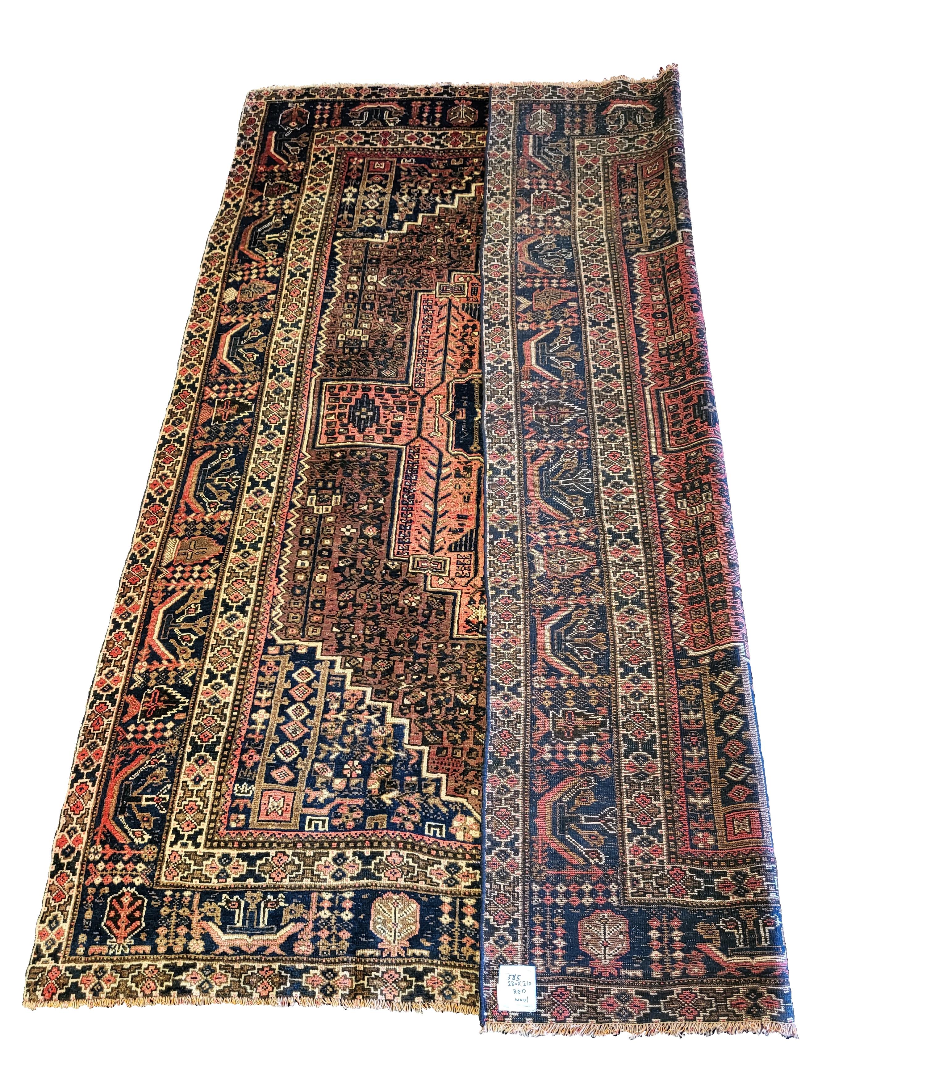 Ancient Shiraz / Qashqai - Geometric Tribal Persian Rug, PRG Exclusive In Good Condition For Sale In Blacksburg, VA