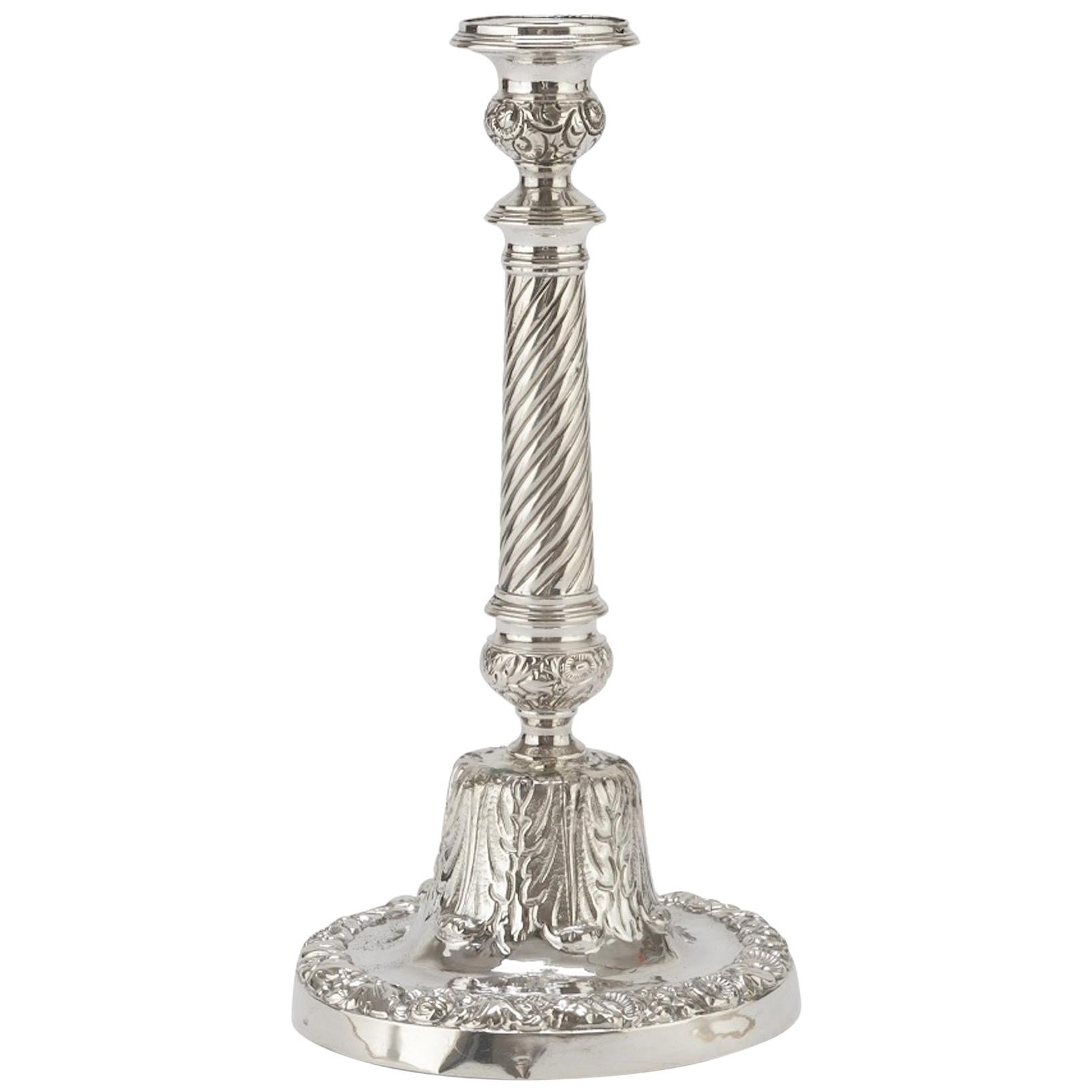 Ancient Silver Candelabra, Italian Production, End of 19th Century