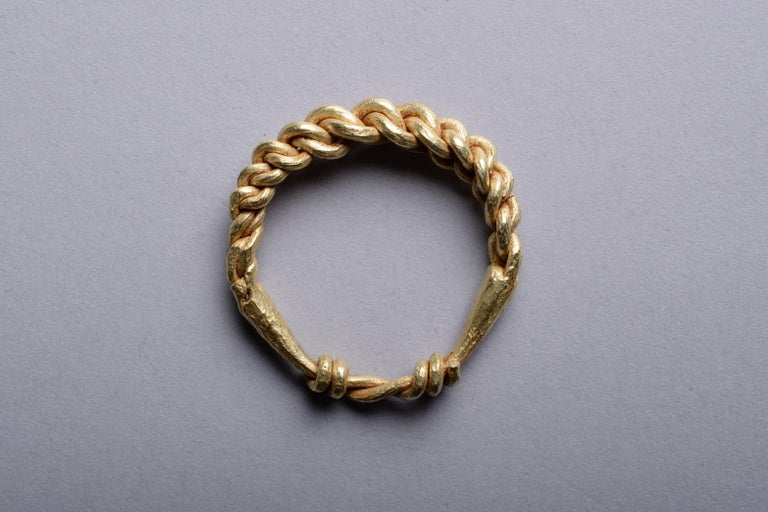 Ancient Solid Gold Viking Ring, 950 AD For Sale at 1stdibs