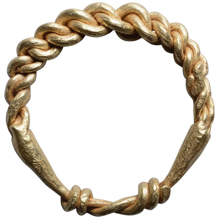 Ancient Solid Gold Viking Ring, 950 AD For Sale at 1stdibs