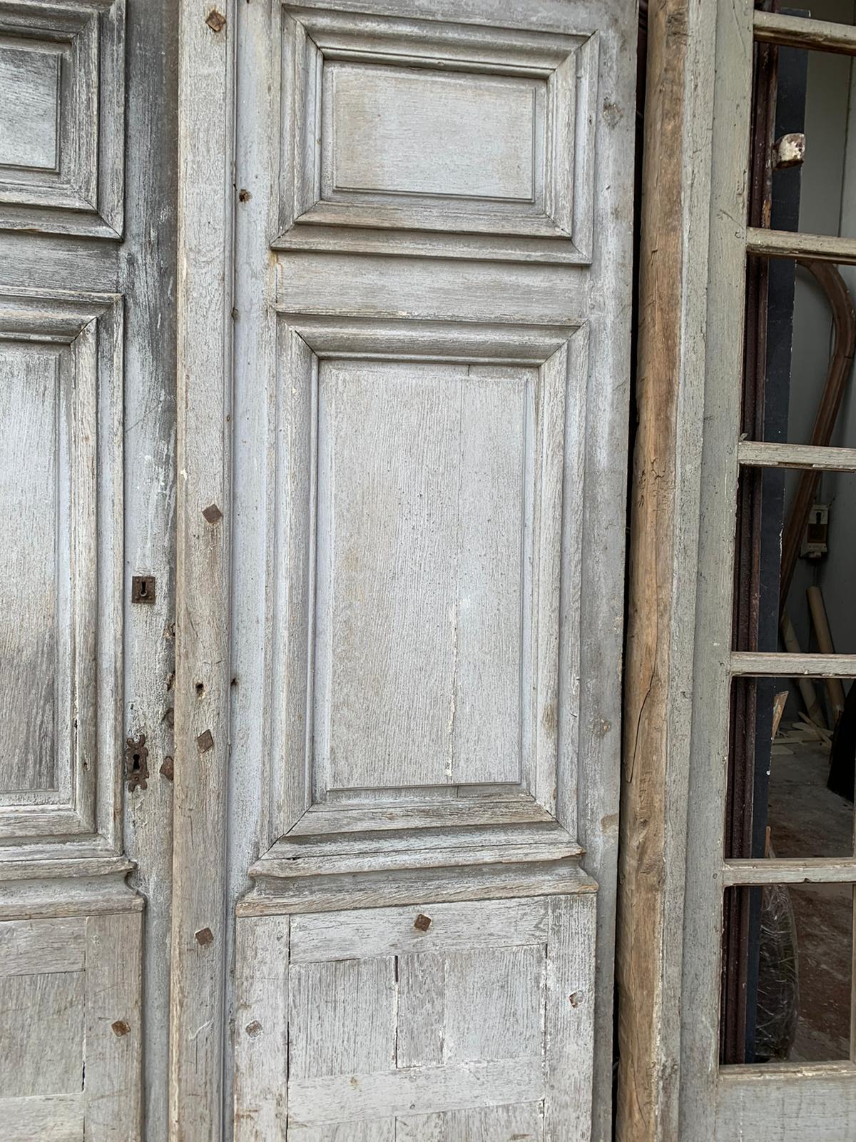 Antikes Glasfenster, Ladenfassade aus lackierter Eiche, 19. Jahrhundert, Frankreich im Zustand „Gut“ im Angebot in Cuneo, Italy (CN)