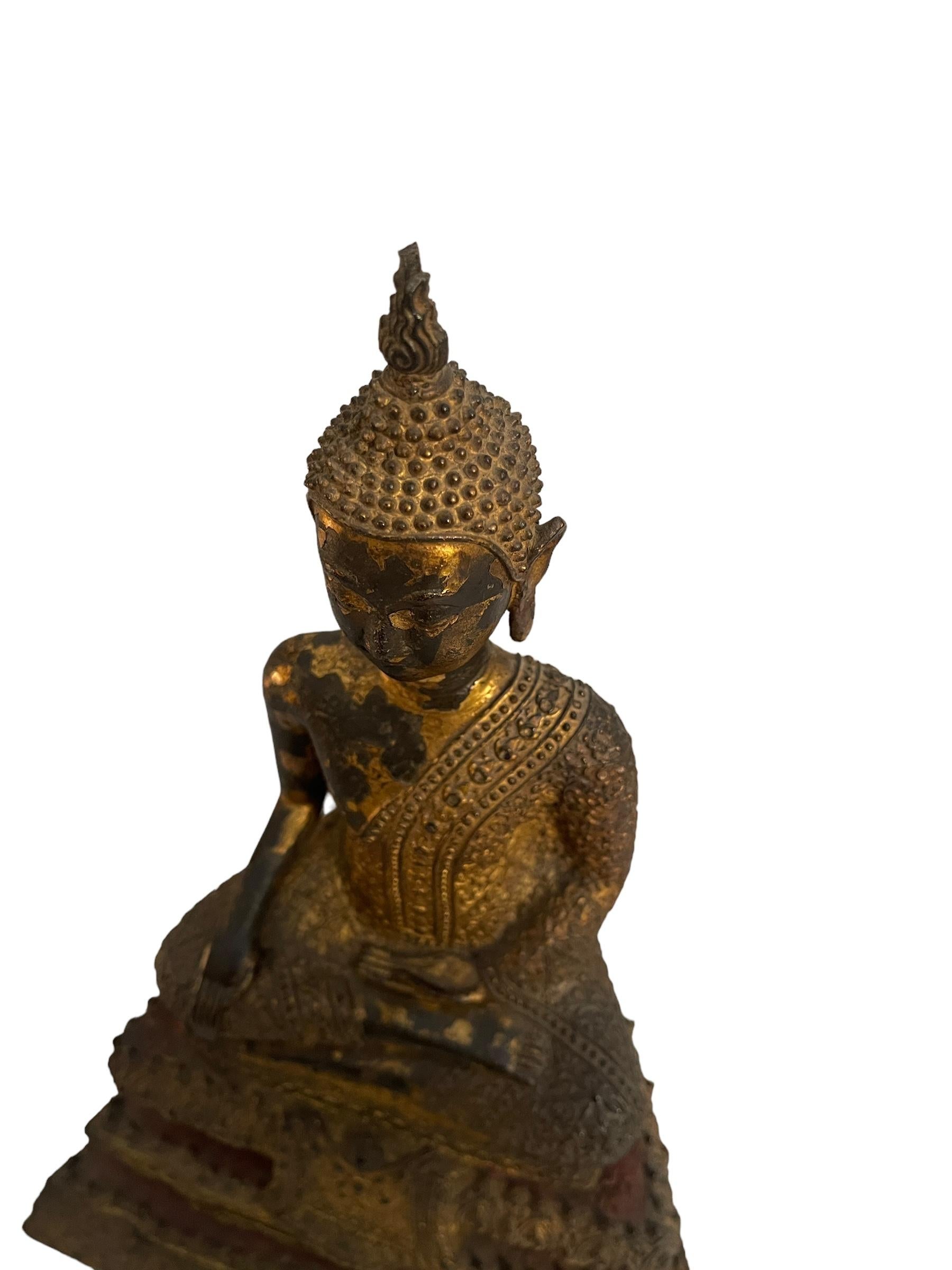 Hand-Crafted Ancient statue, buddha late 19th early 20th century, south east Asia For Sale