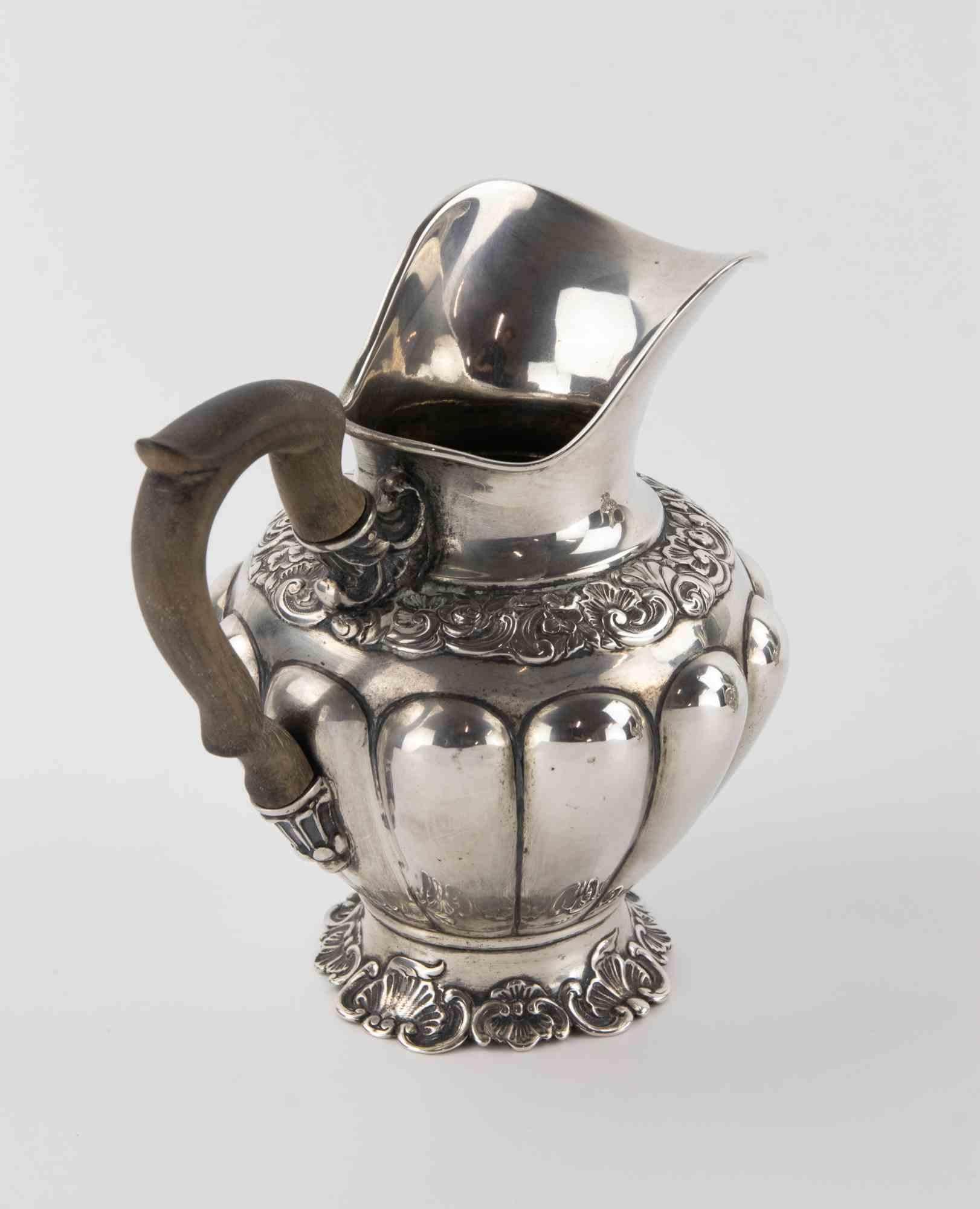 Italian Ancient Sterling Silver Coffee and Tea Set, Italy, 19th Century For Sale