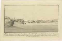 Ancient Syene (Aswan) and Elephantine Island – Egypt Engraving, c.1755