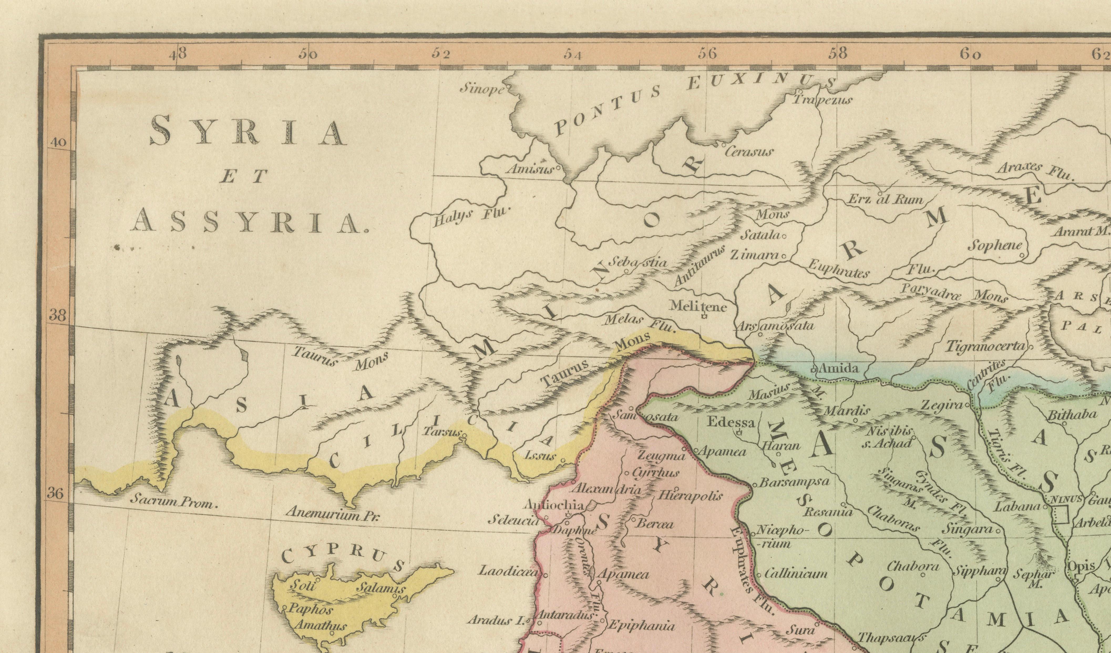 Ancient Syria & Assyria Map — Biblical Near East, Wilkinson London 1815