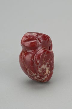 Ancient Tairona Bird Pendant with Red Jasper, Carnelian, and 20k Gold Beads