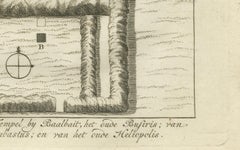 Ancient Temple and Ruin Plans – Egypt, Baalbek, Bubastus, Heliopolis 1776