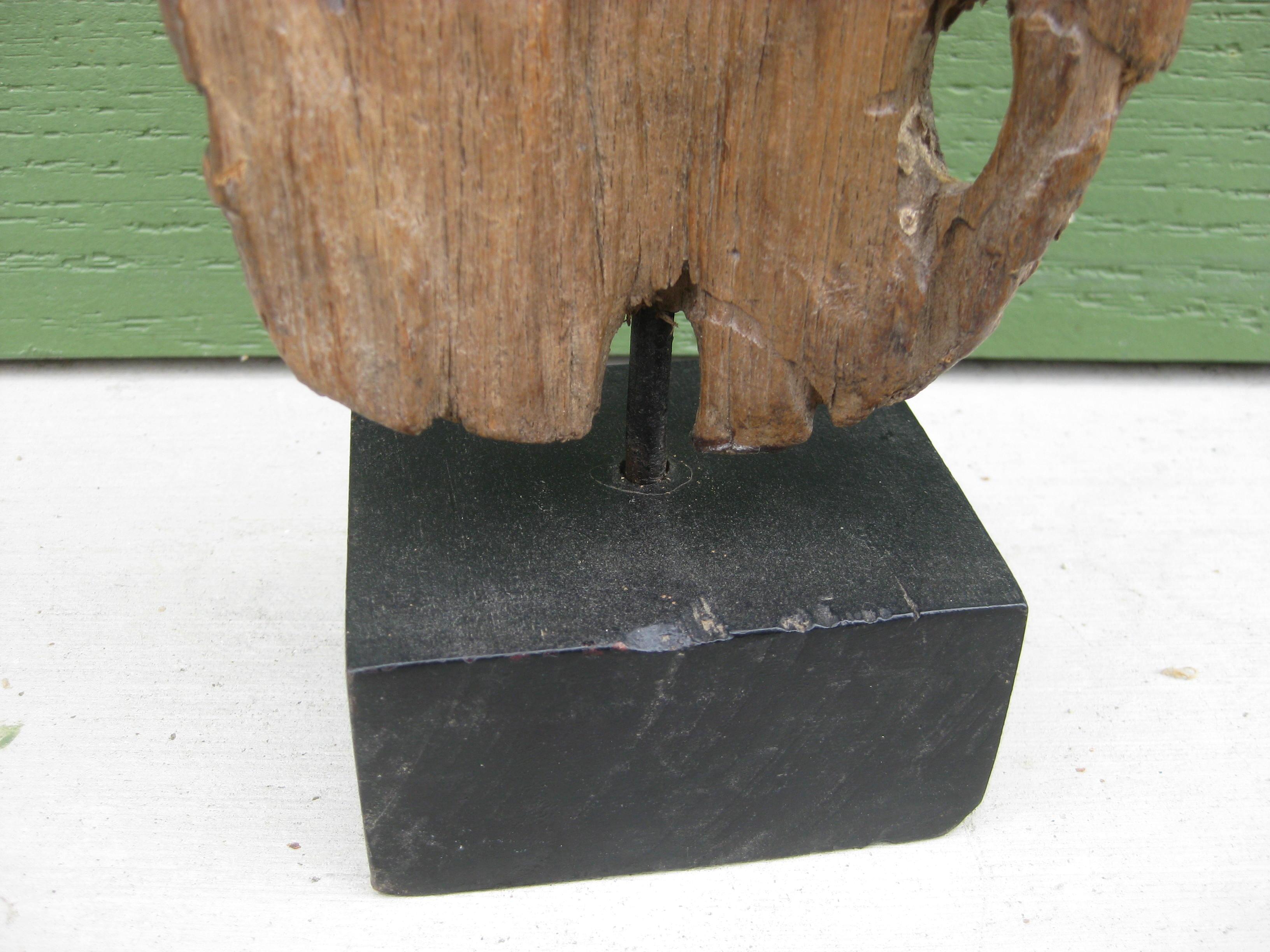 Ancient Thai Burmese Southeast Asia Temple Goddess Deity Wood Statue Sculpture For Sale 8