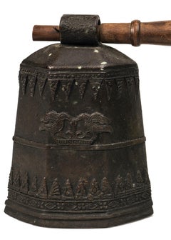 Ancient Tibetan Bronze Bells, 19th Century