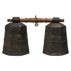 Ancient Tibetan Bronze Bells, 19th Century