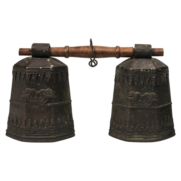 Ancient Tibetan Bronze Bells, 19th Century at 1stDibs
