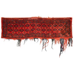Ancient Turkmen Ersari Carpet Small Length