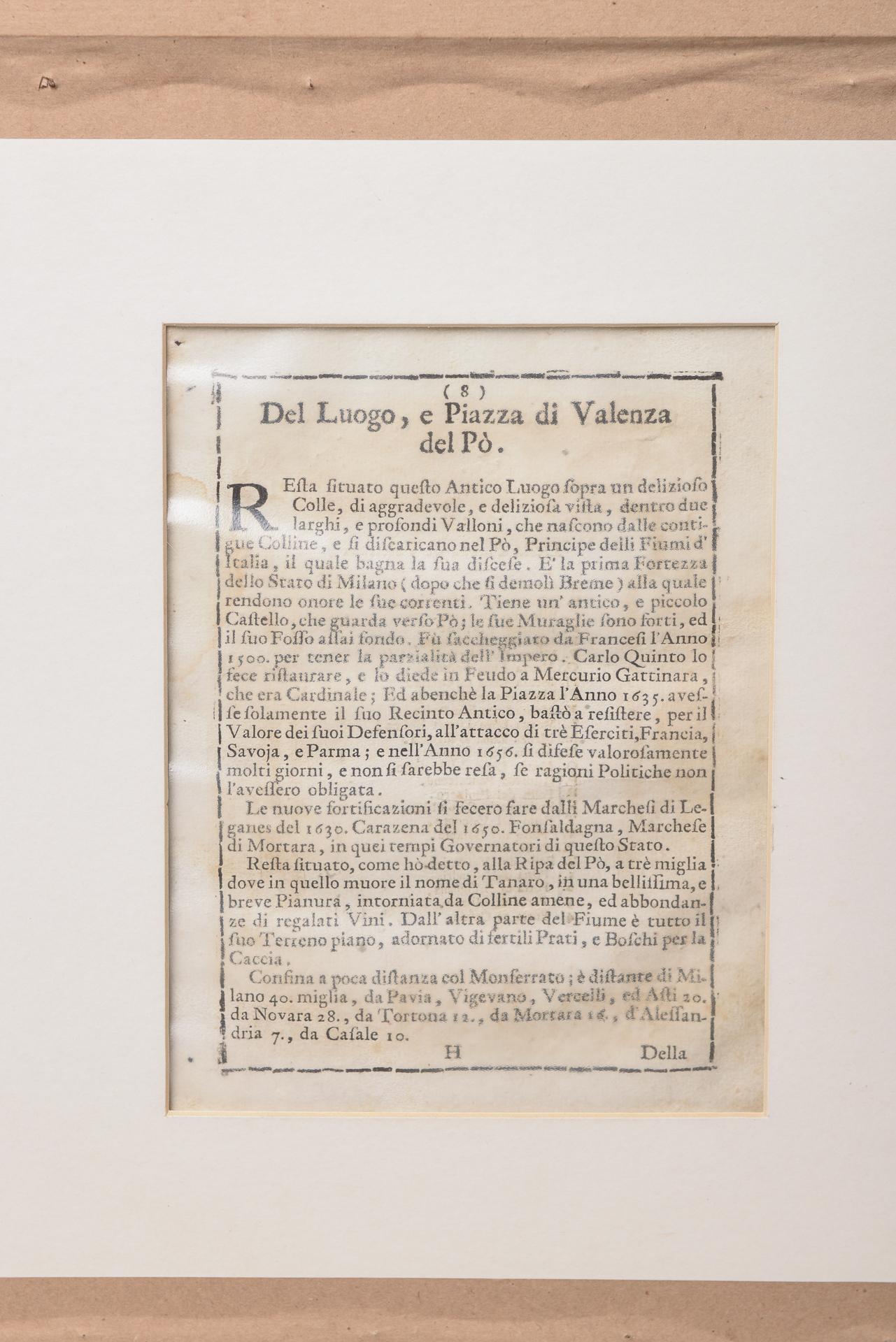 Antiguo grabado de la ciudad joyera de Valenza Italiano en venta