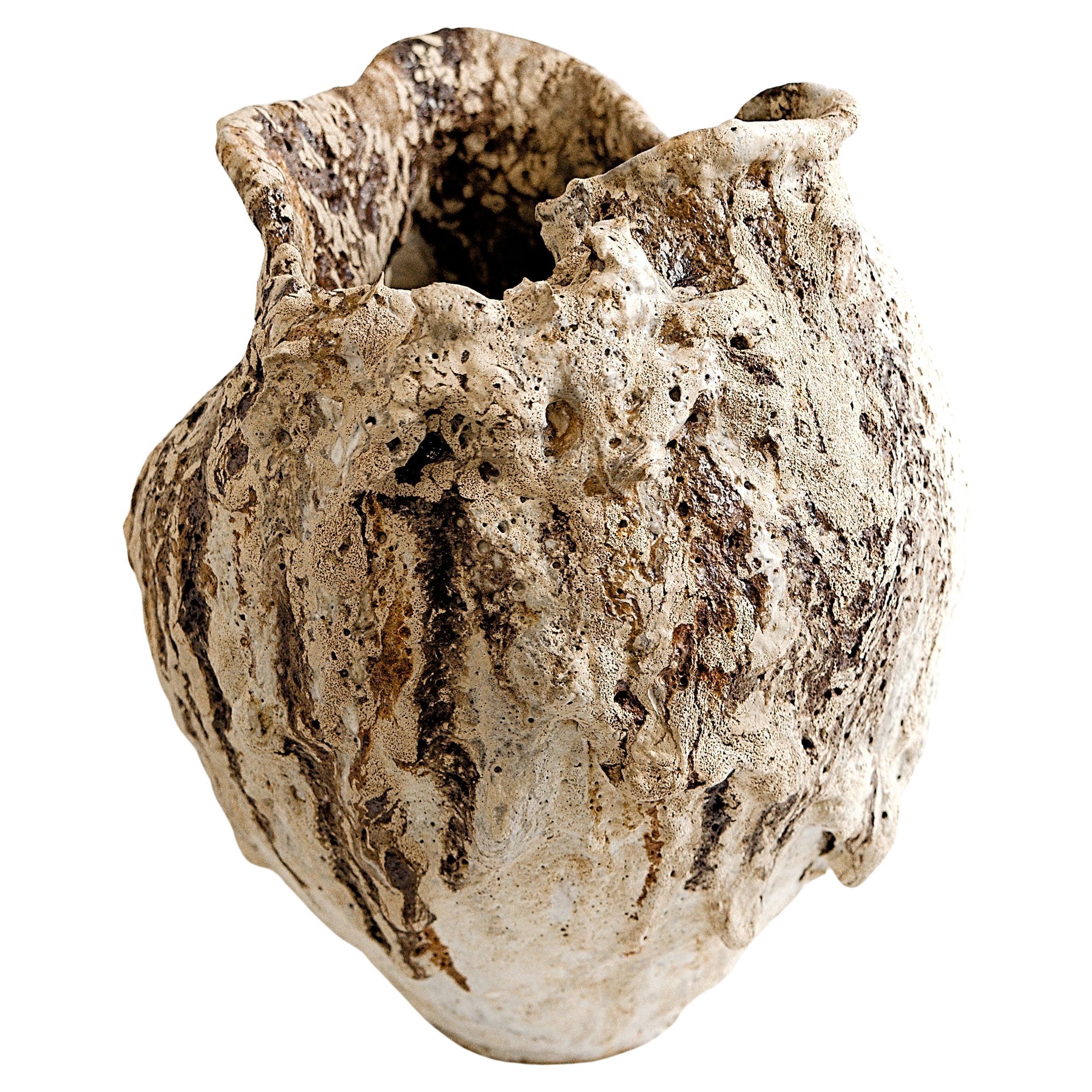 Ancient Vessel- handmade Lava Vase III