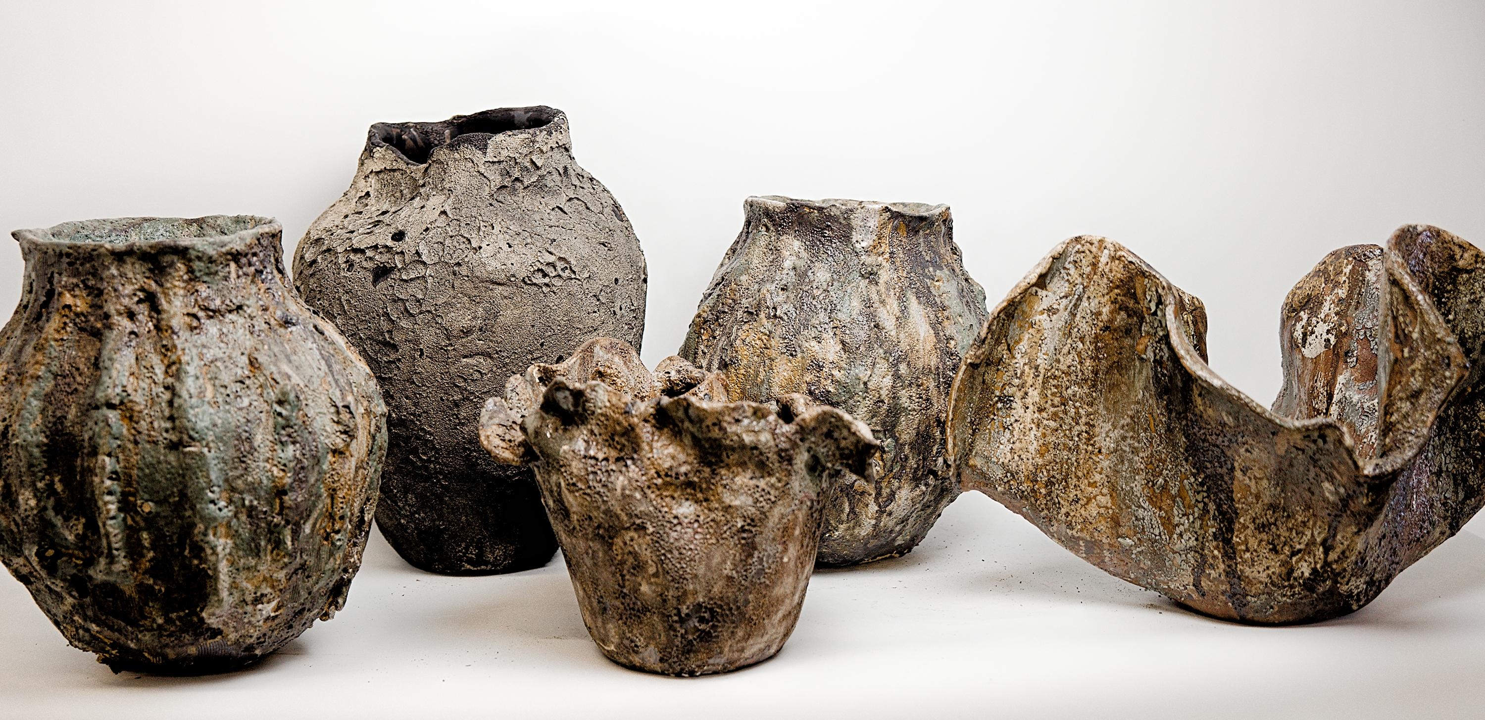 Vaso antico - Vaso di Lave fatto a mano in vendita 9