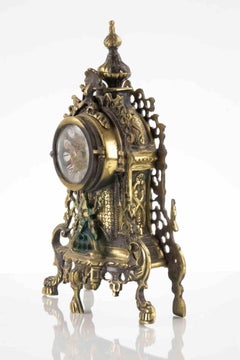 Ancient Victorian Table Clock, Late 19th Century