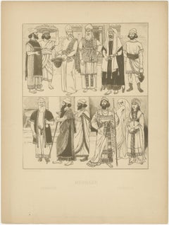 Ancient Western Asia and Persia Costume Plates by Max Tilke, c.1900