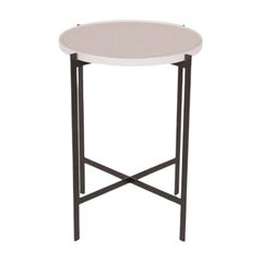 Ancient White Porcelain Small Deck Table by OxDenmarq