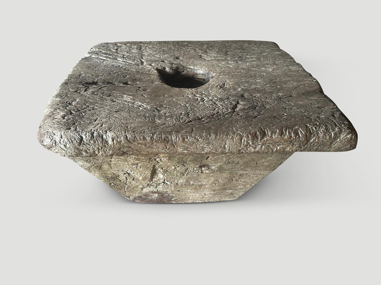 Ancient Wood Coffee Table Curated By Andrianna Shamaris In Excellent Condition For Sale In New York, NY