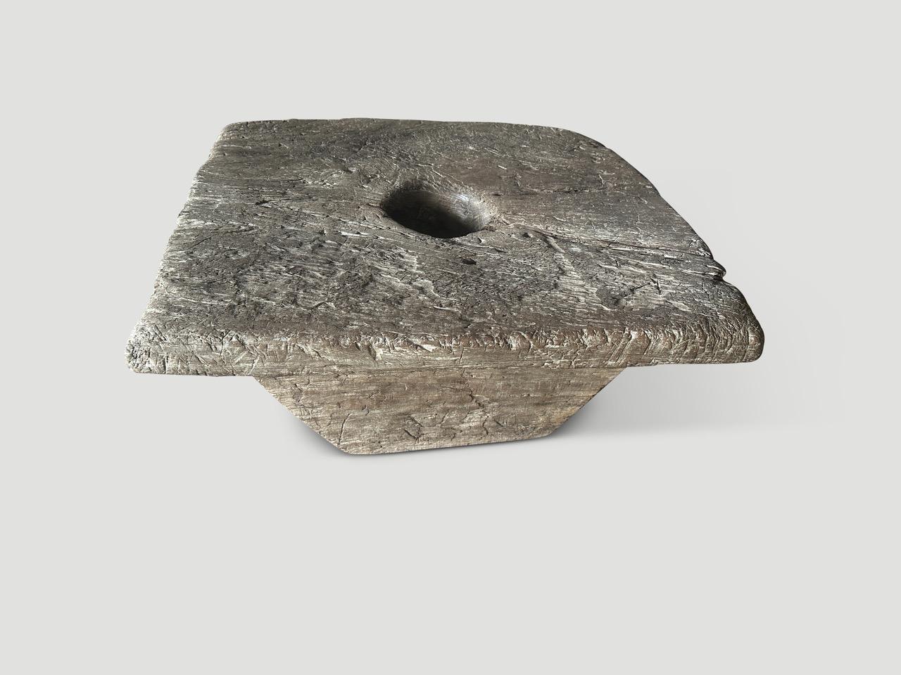 Ancient Wood Coffee Table Curated By Andrianna Shamaris For Sale