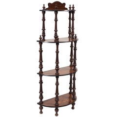 Ancient Wooden Etagère by Italian Manufacturer, 19th Century