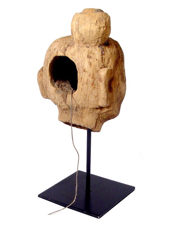 wooden puppet head