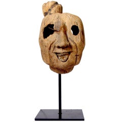 Ancient Wooden Puppet Articulated Head